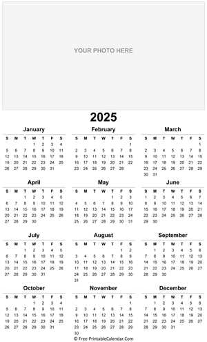 microsoft free calendar template 2025