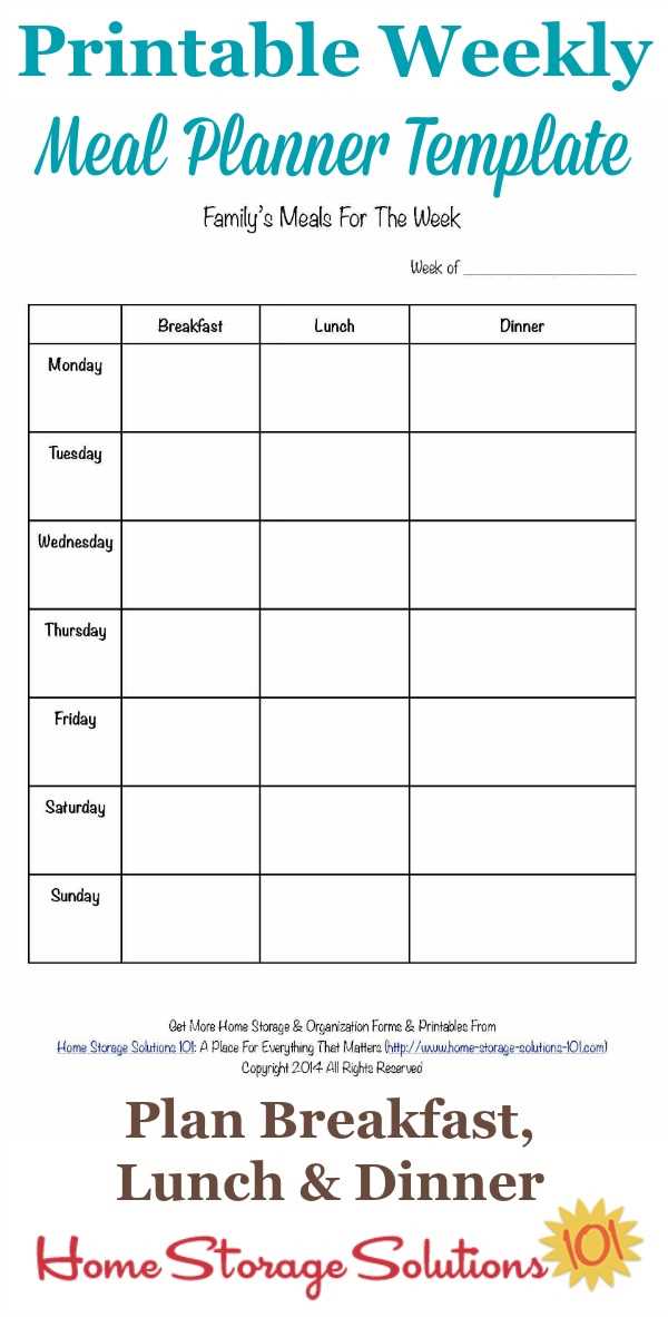 diet plan calendar template