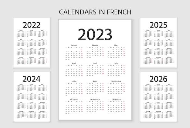 french calendar template