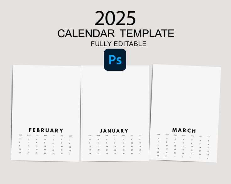 free editable calendar template 2025