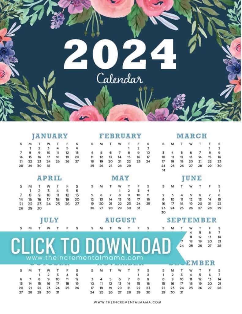 full year calendar template