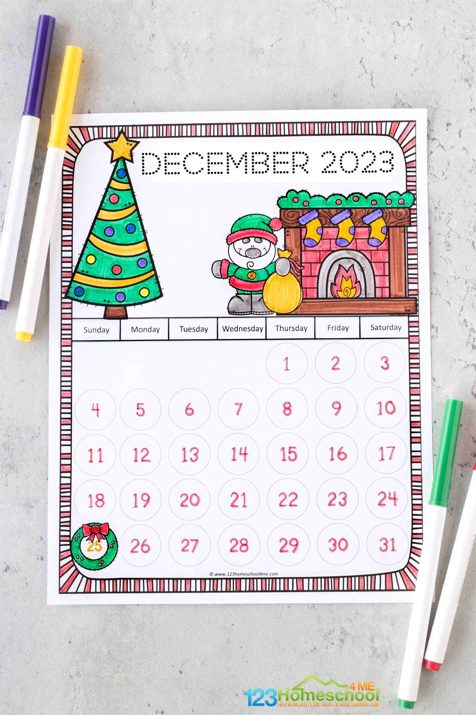 fun calendar template