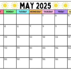 fun calendar templates 2025