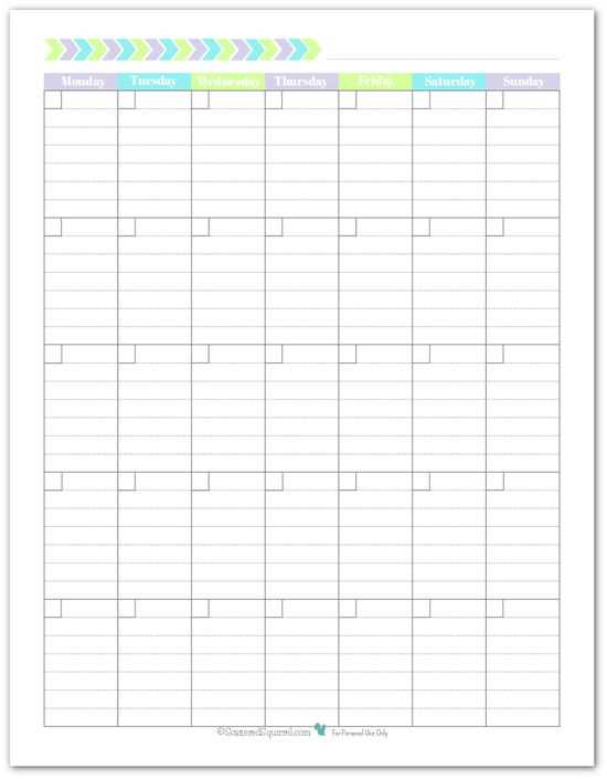 service calendar template