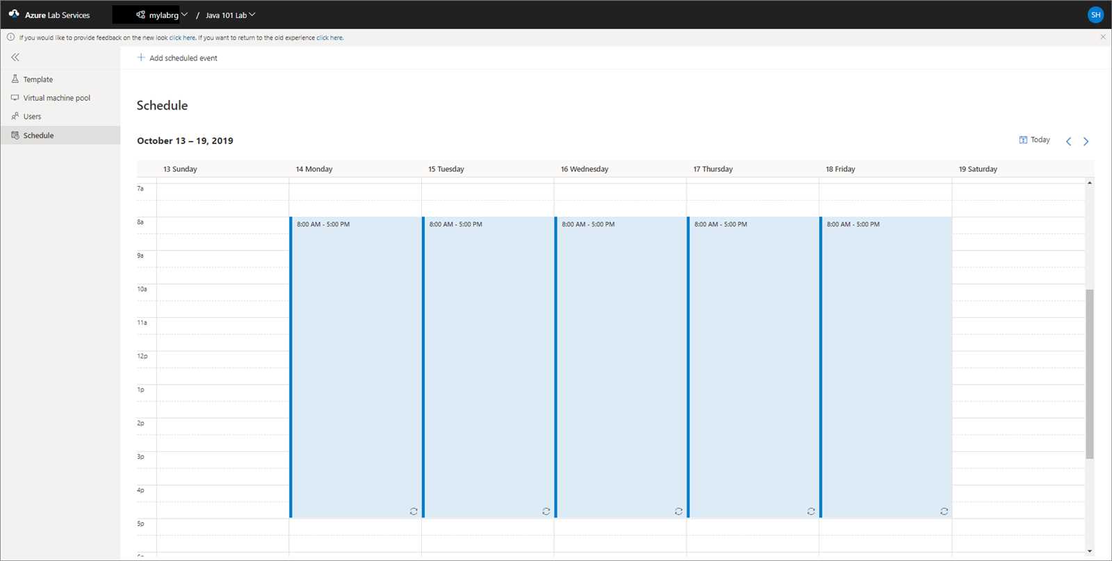 calendar labs template