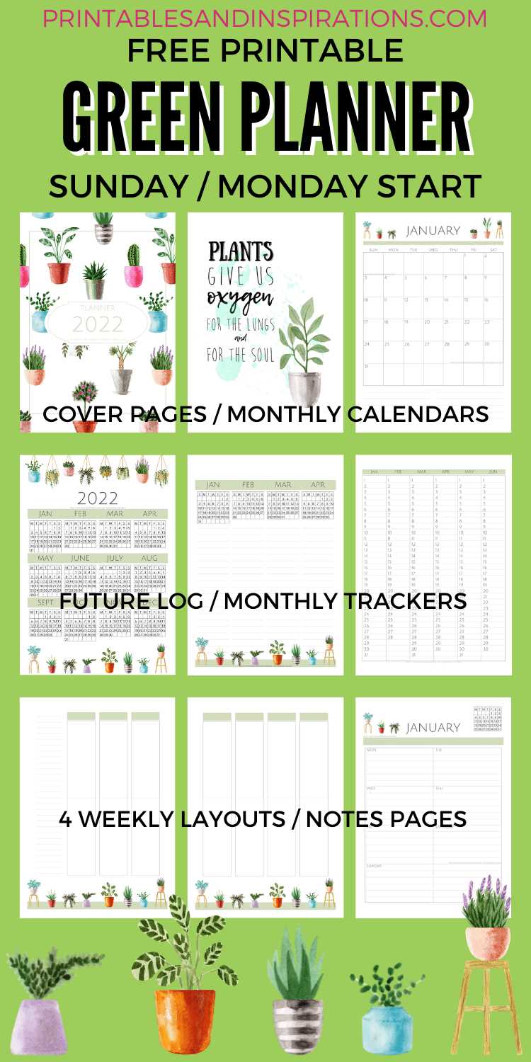 garden planting calendar template