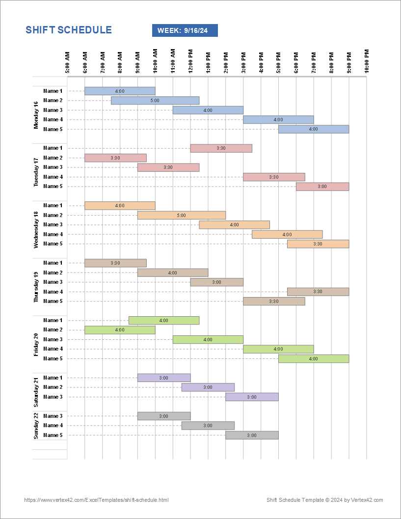 shift work calendar template 2025