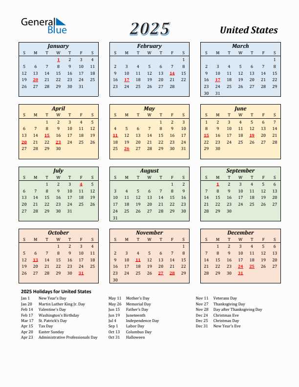 free vacation calendar template