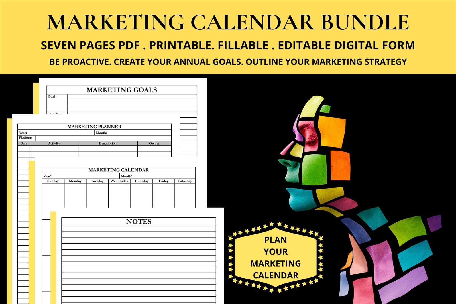 yearly marketing calendar template