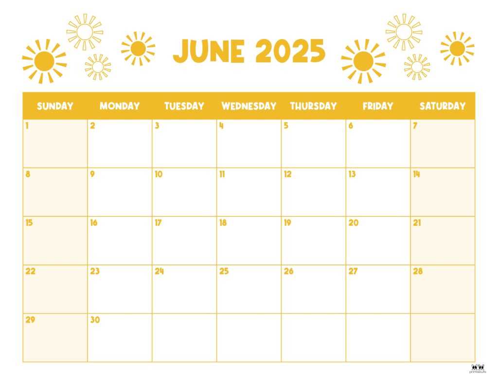 blank calendar template 2026 june