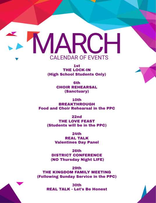 youth ministry calendar template 2026