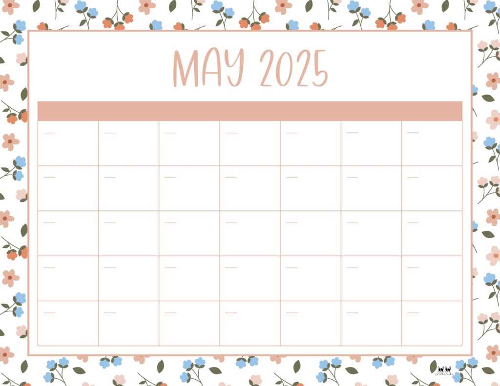 may 2025 calendar template