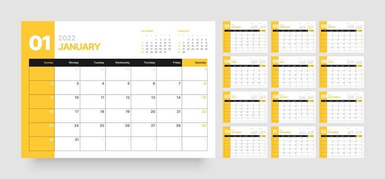 photoshop calendar template