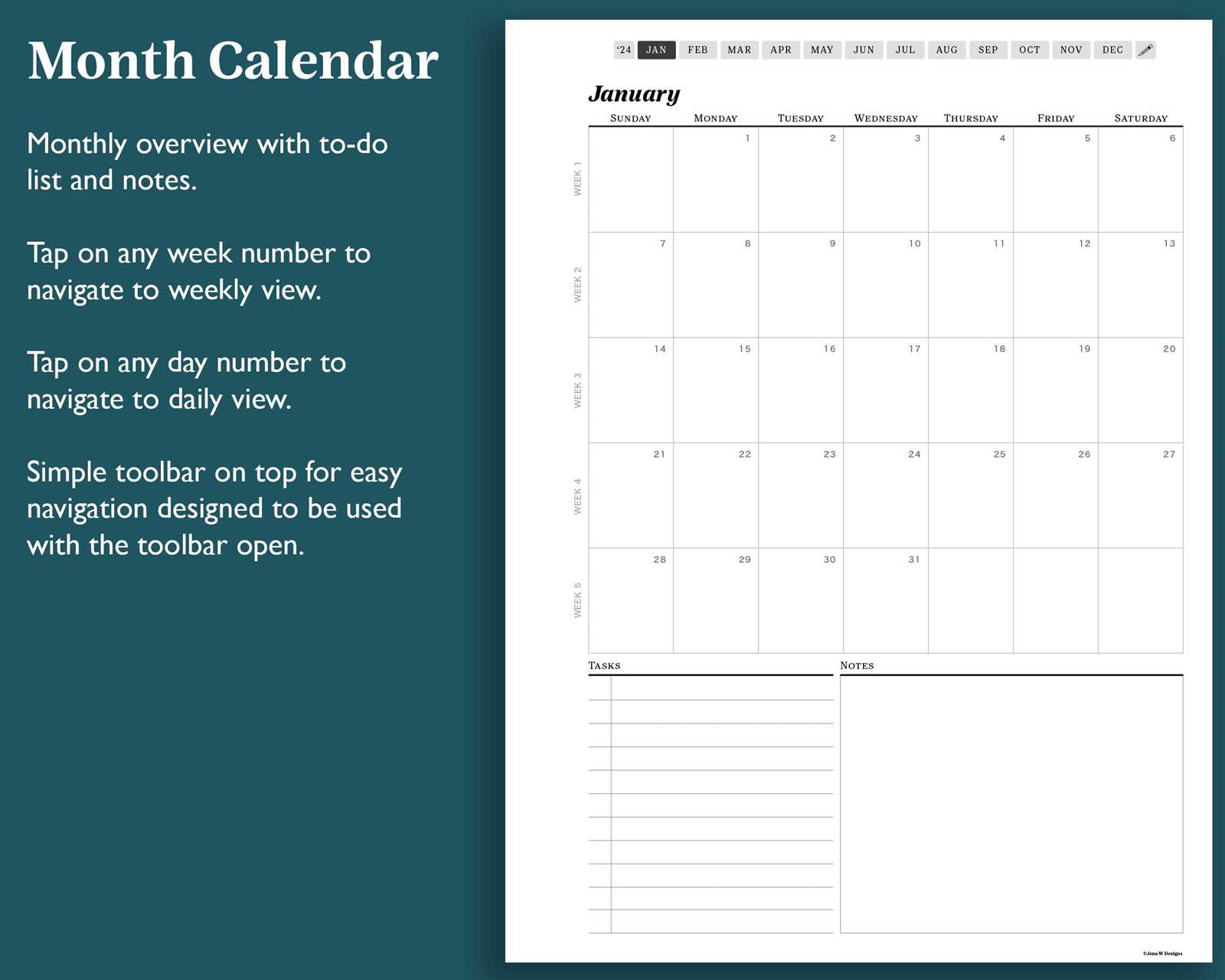 remarkable 2 calendar template free