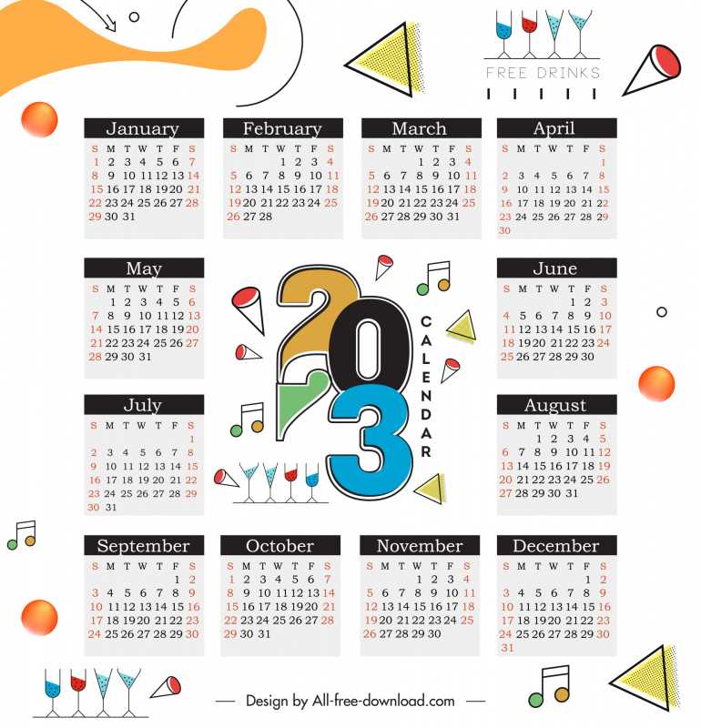 free calendar template download