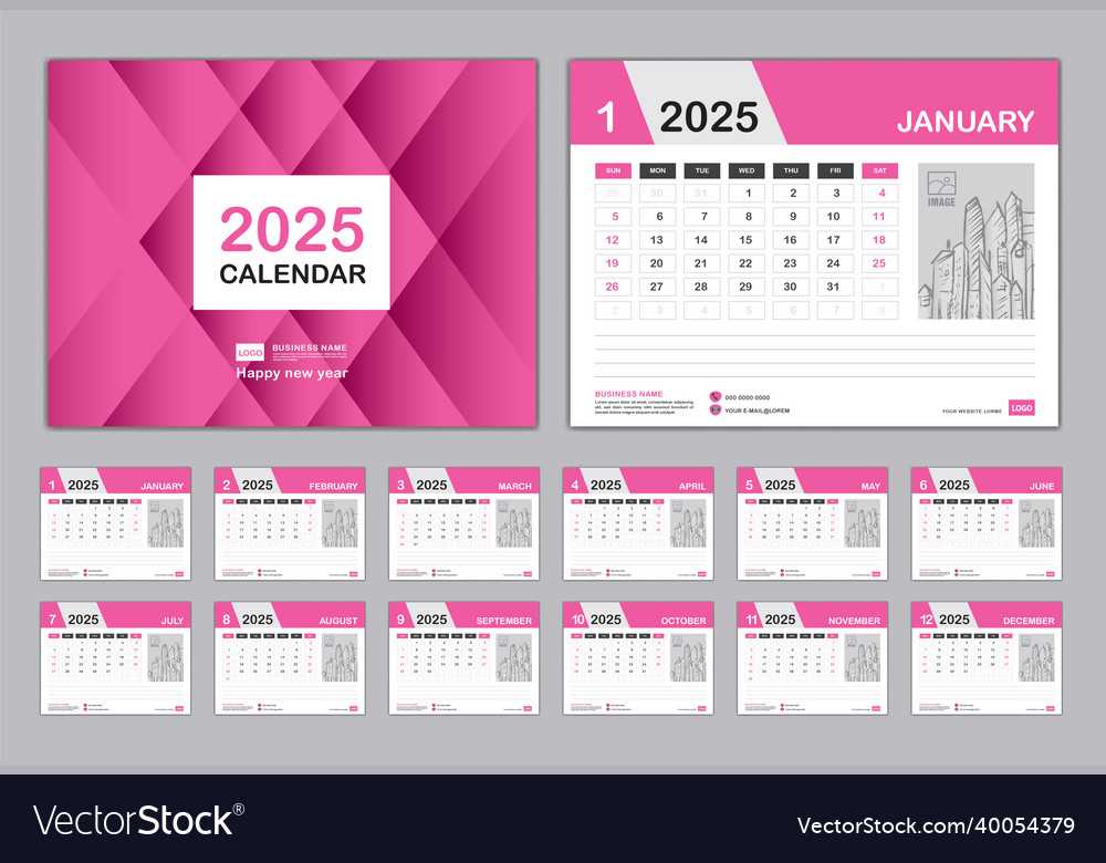 business calendar template 2025