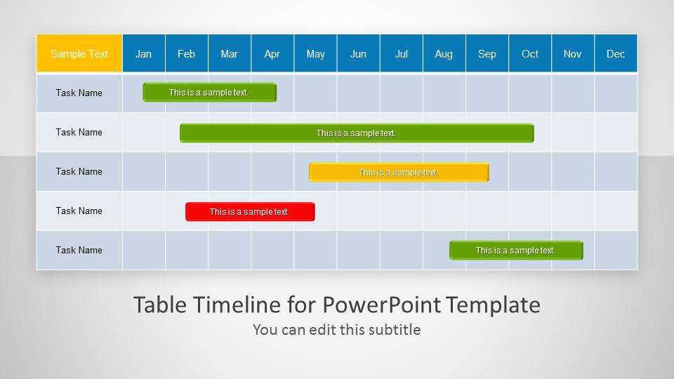 calendar timeline template powerpoint