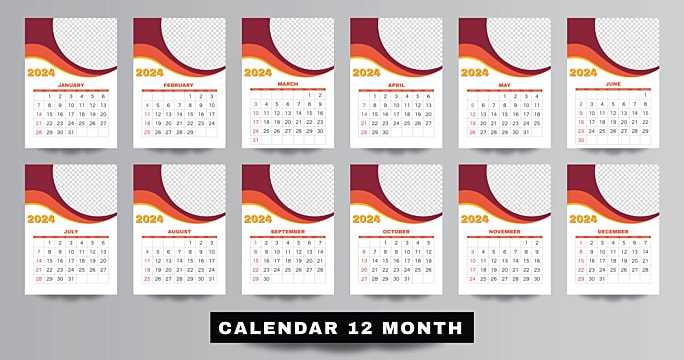 wall calendar design templates free download