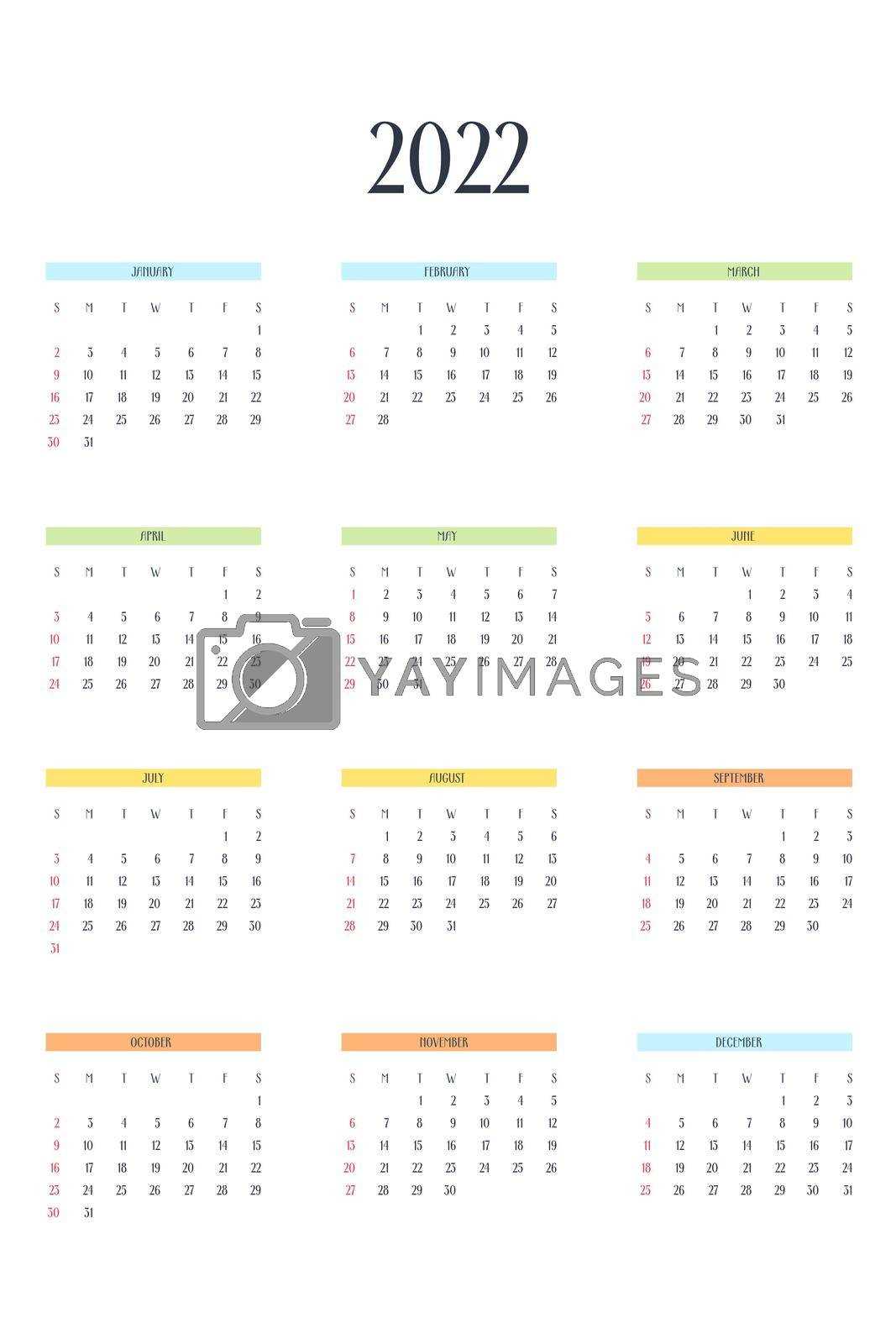 notebook calendar template