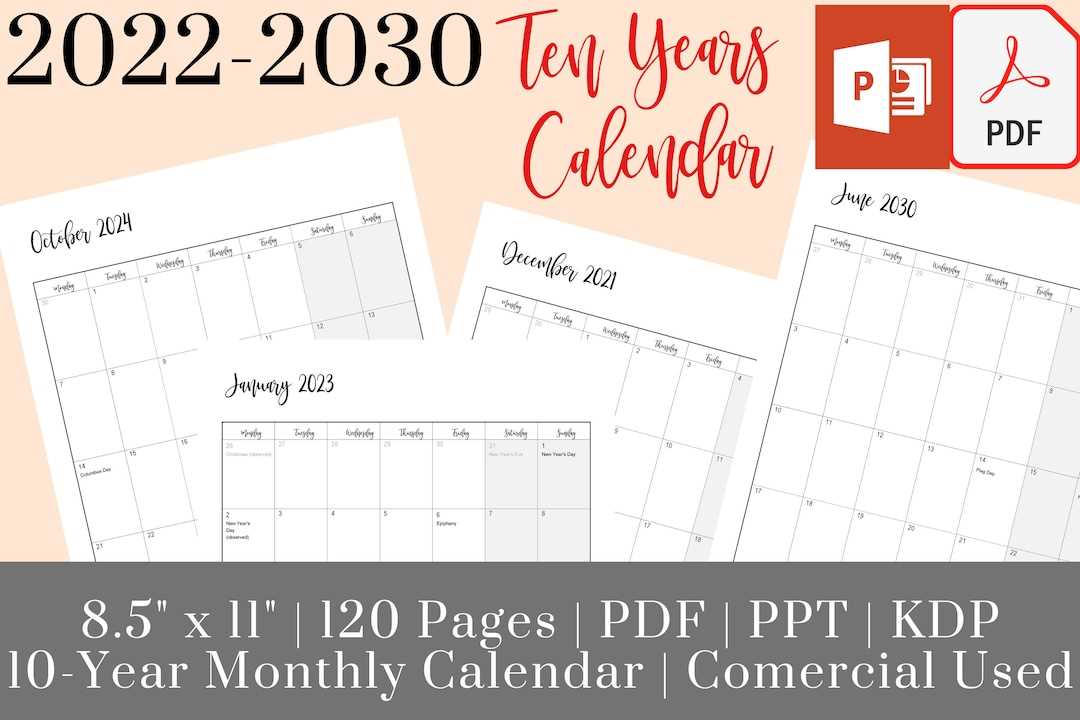 calendar template 2025 ppt