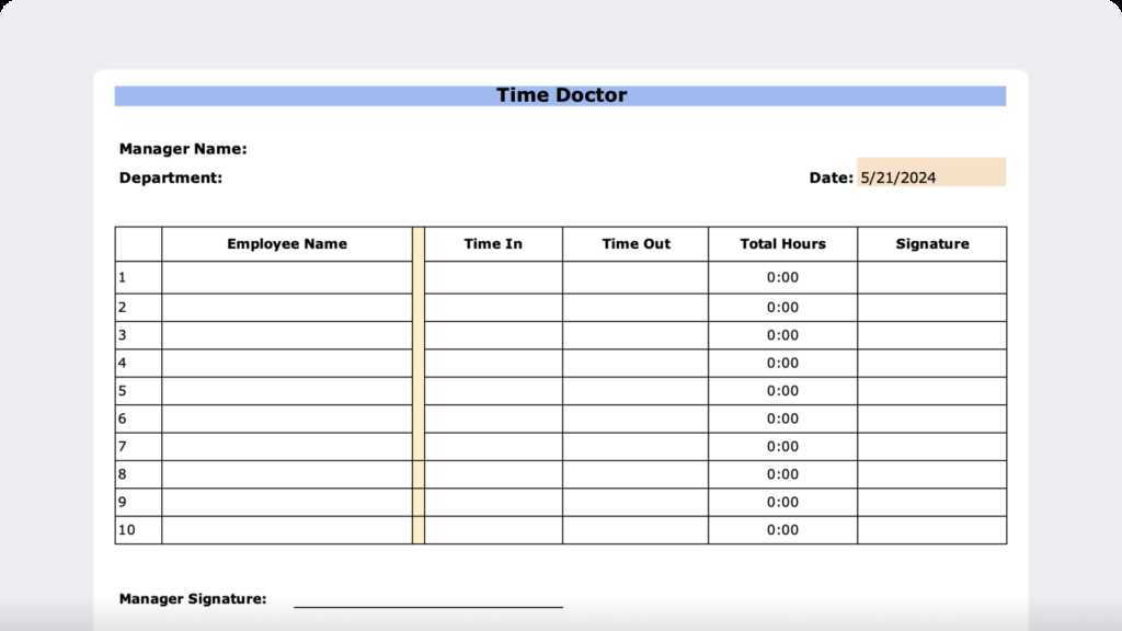 employee attendance calendar template