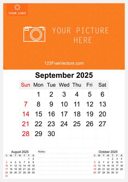 free september 2025 calendar template