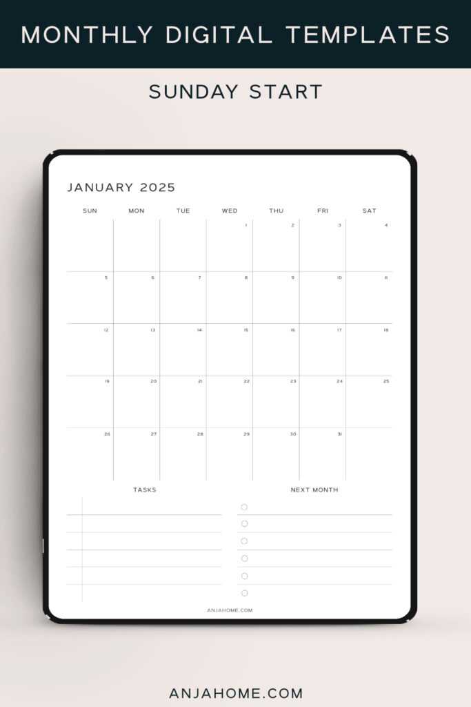 calendar notes template 2026