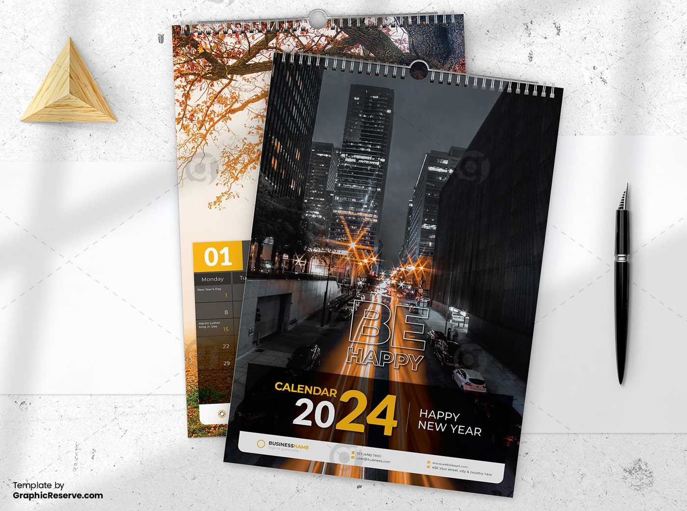 calendar front cover template