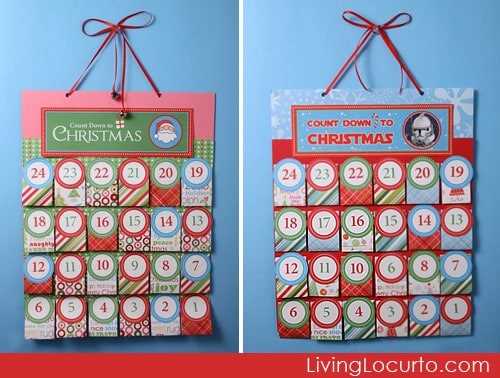 advent calendar template