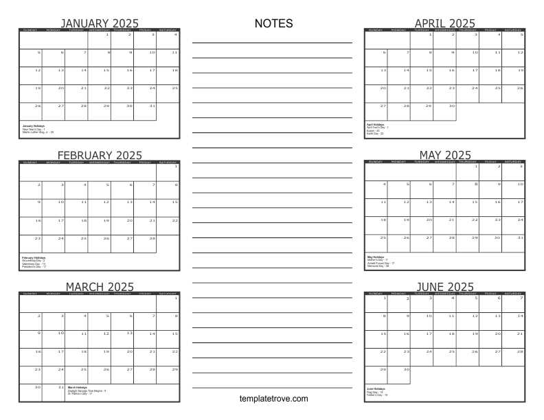 indesign calendar template 2025 free