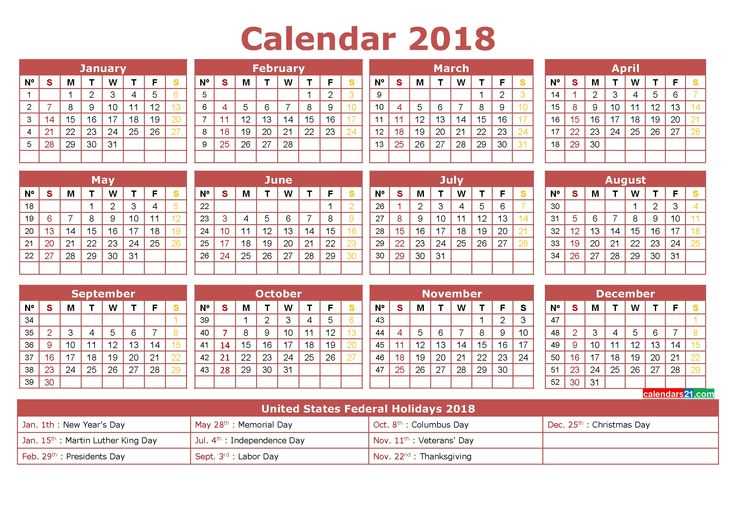 9 month calendar template