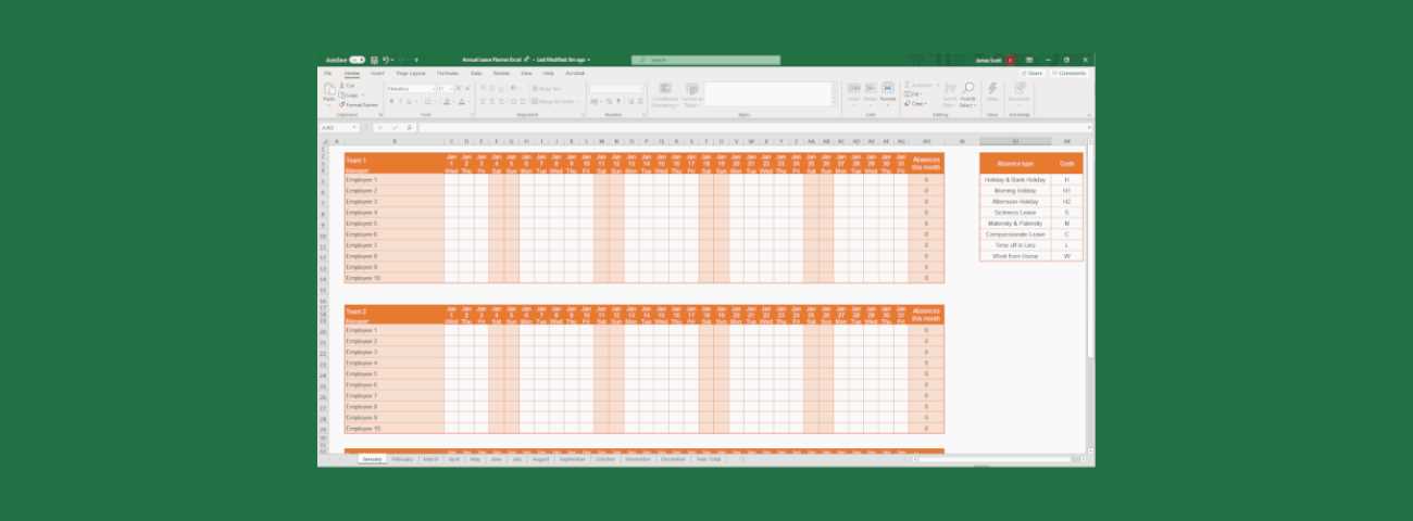 administrative calendar template