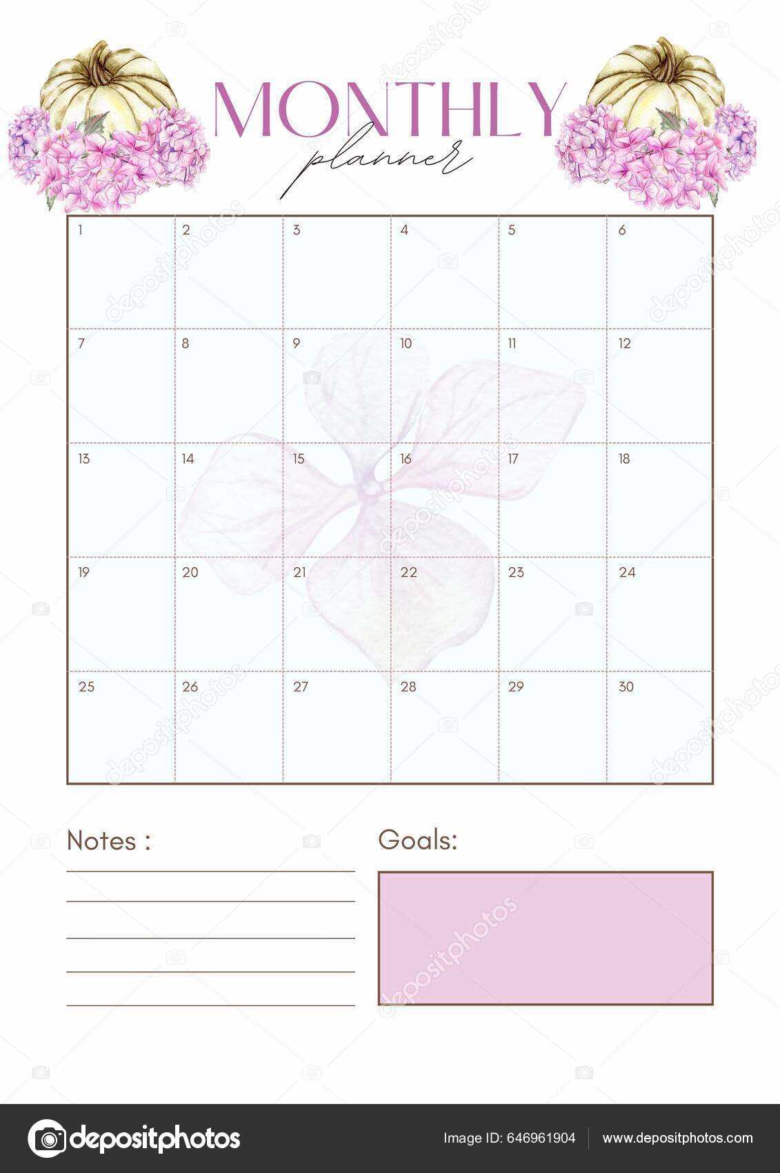 clear calendar template