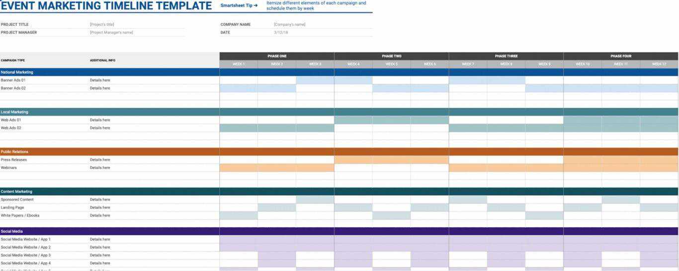 quarterly marketing calendar template