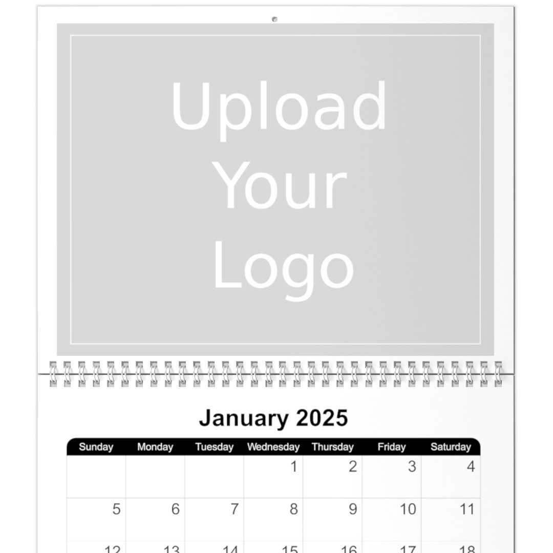 8x11 calendar template