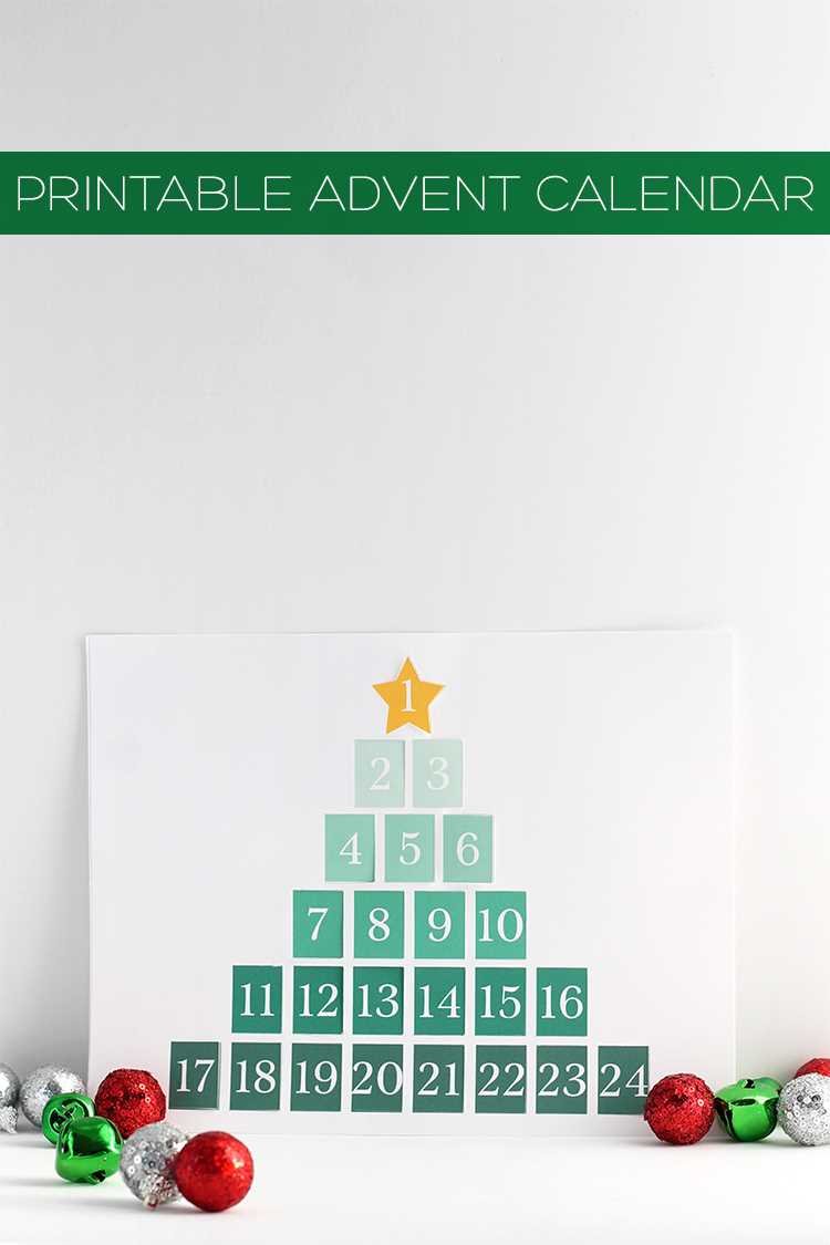 make your own advent calendar template