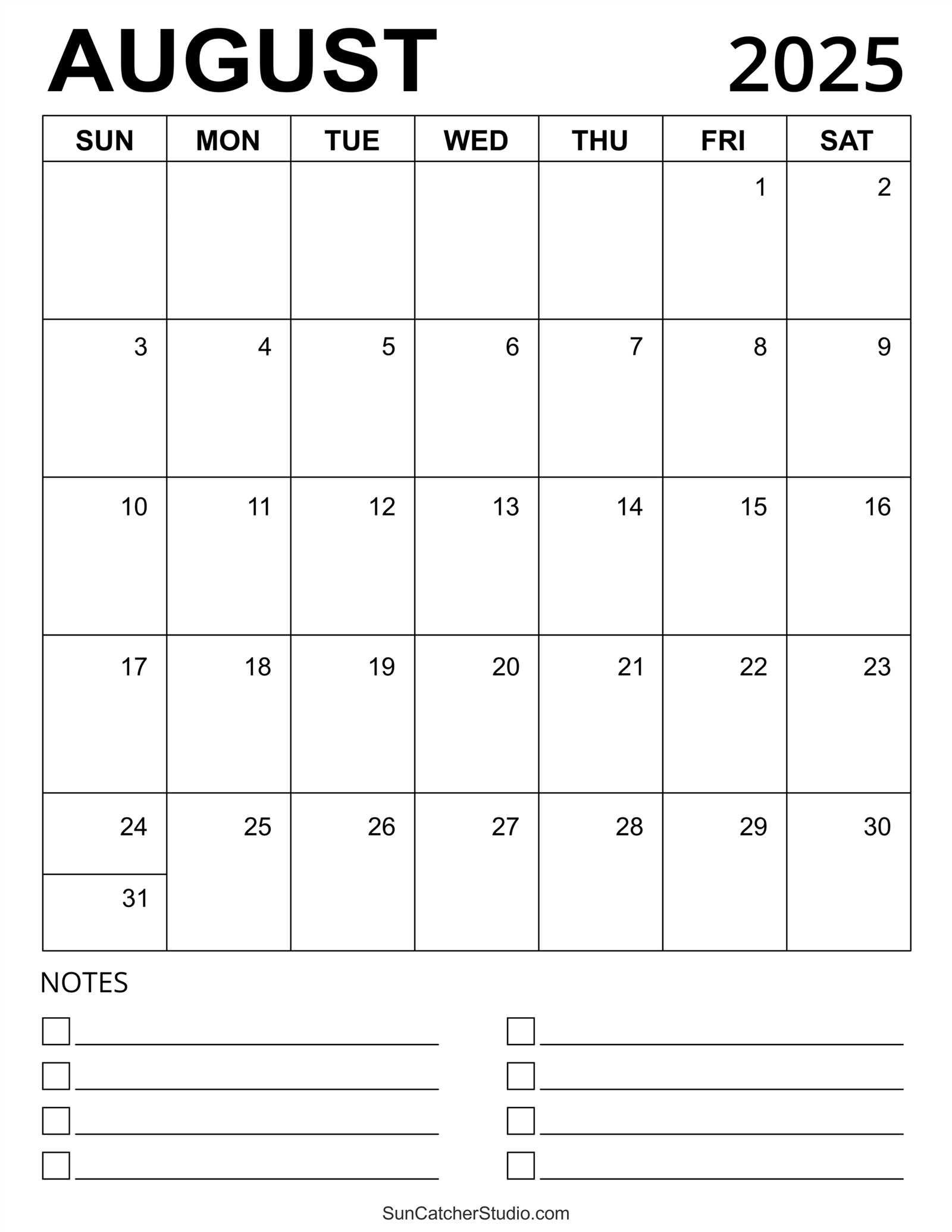 august 2025 calendar template editable