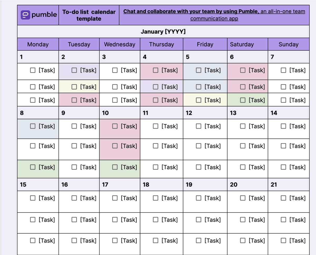 drive calendar template