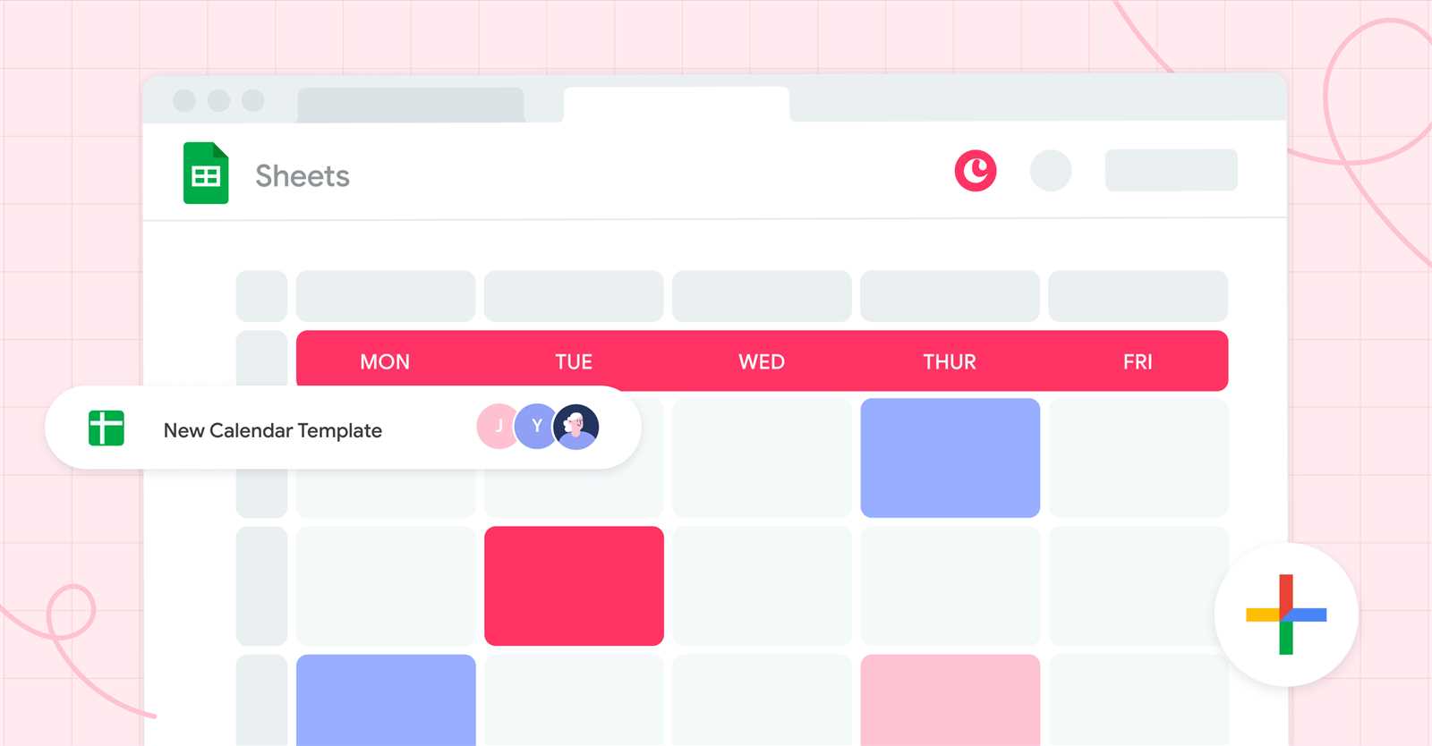 gsheet calendar template