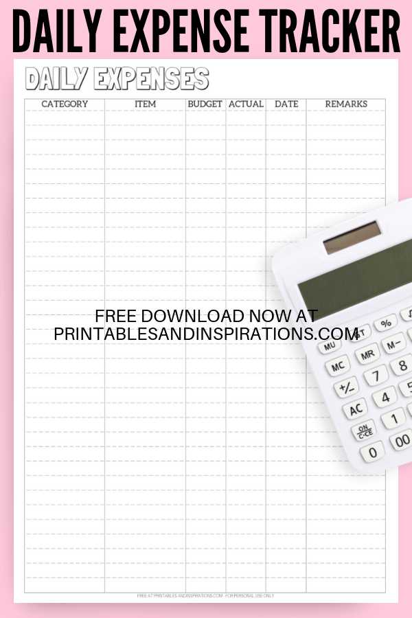 monthly budget calendar template free