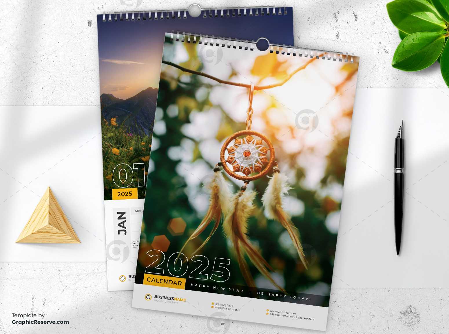 2025 calendar design template