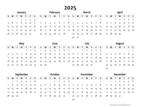11x17 monthly calendar template