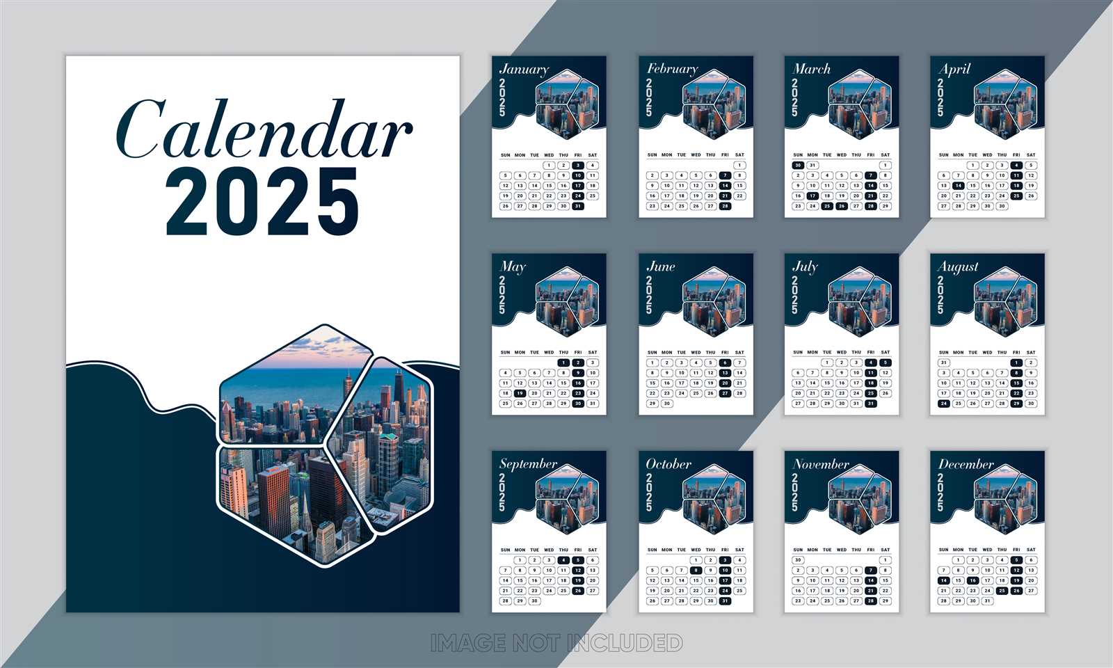 illustrator calendar template 2025