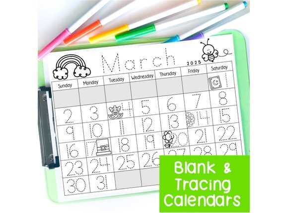 free preschool calendar templates