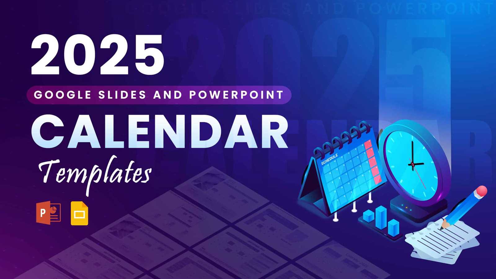 powerpoint calendar template 2025