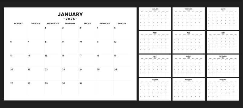 adobe calendar template 2026
