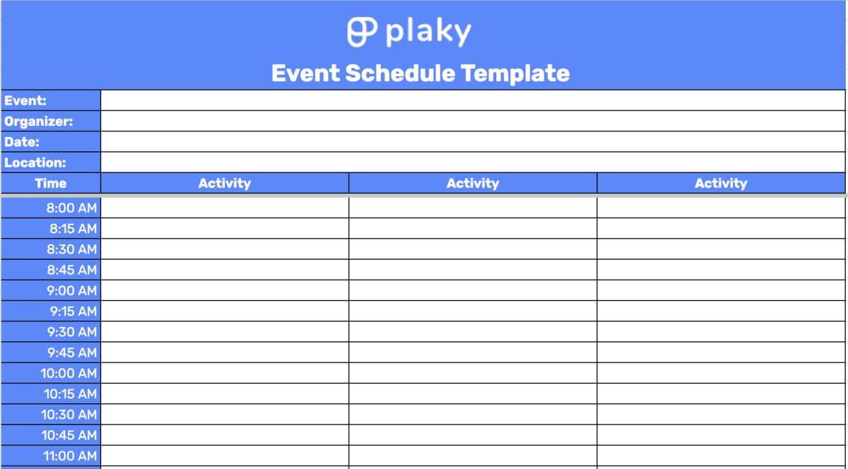 sample of calendar of events templates