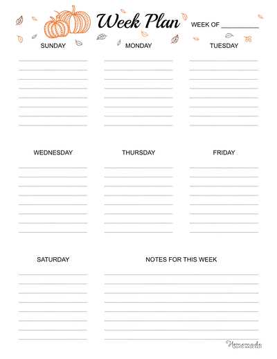 calendar template with notes