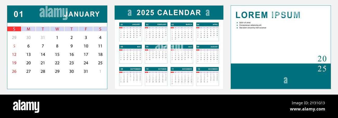 2025 calendar template for powerpoint