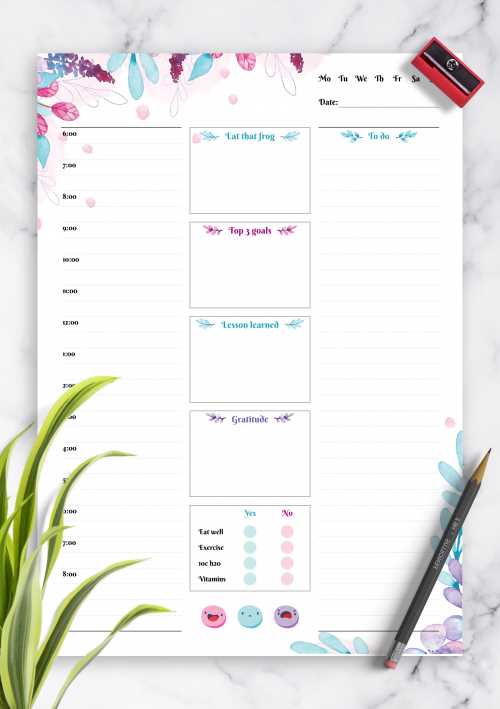 free printable daily calendar templates